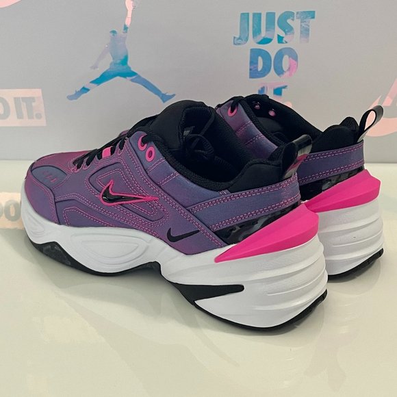 New Nike M2K Tekno Women's Sneaker Shoes Size 6.5 Fuchsia Pink Purple AV4221-600 - Picture 3 of 6